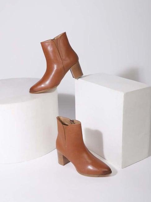 truffle collection women's tan casual boots