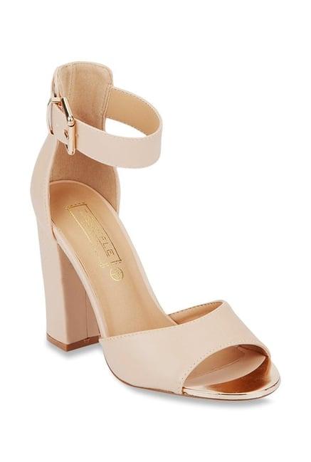 truffle collection nude ankle strap sandals