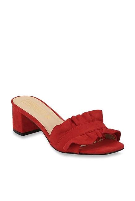 truffle collection red casual sandals