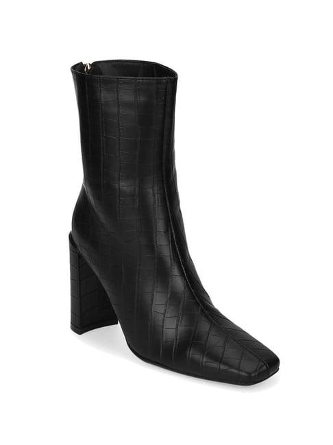 truffle collection women's black casual booties