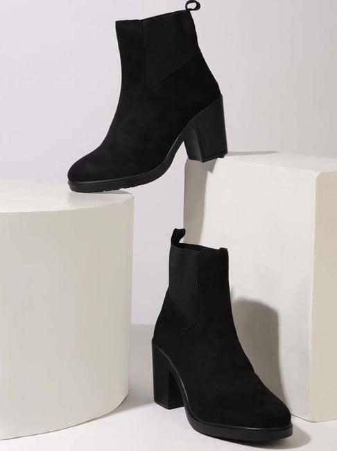 truffle collection women's black chelsea boots