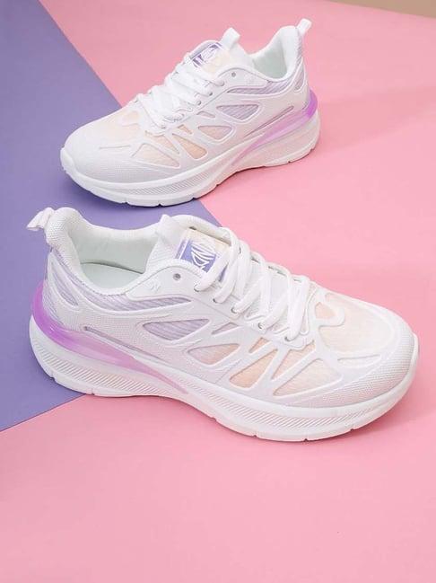 truffle collection women's lilac casual sneakers