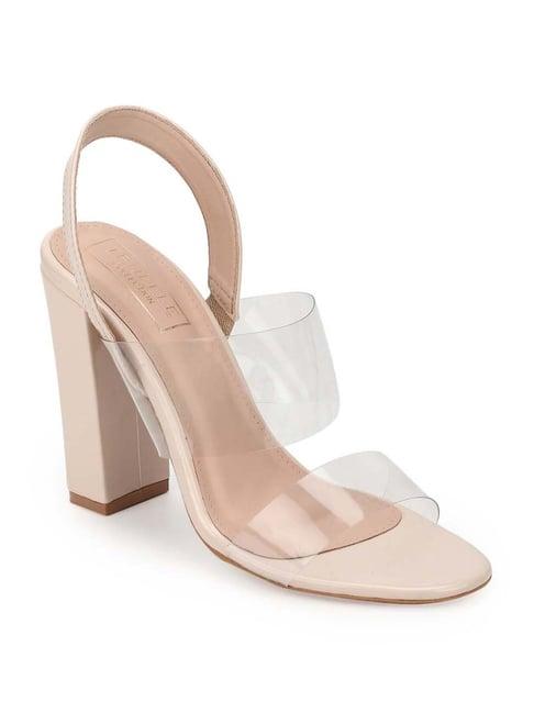 truffle collection women's nude back strap sandals