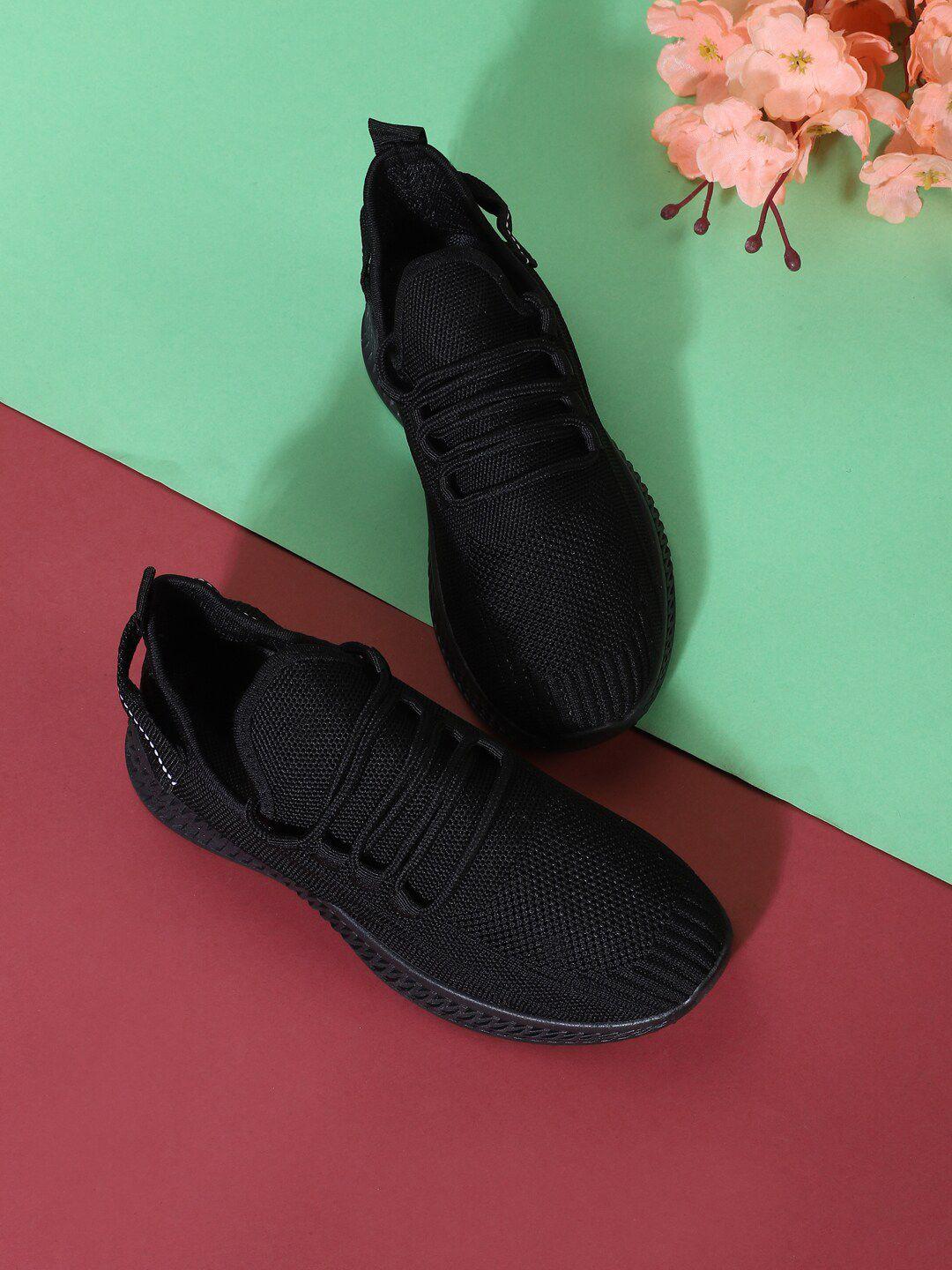 truffle collection women black mesh sneakers