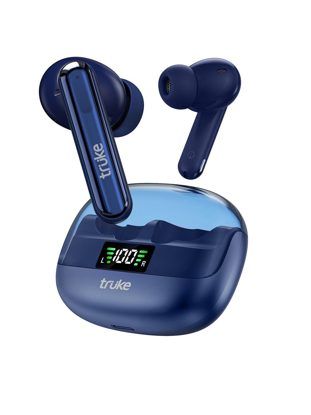 truke buds vibe true wireless in ear earbuds with 35db real anc + quad mic enc