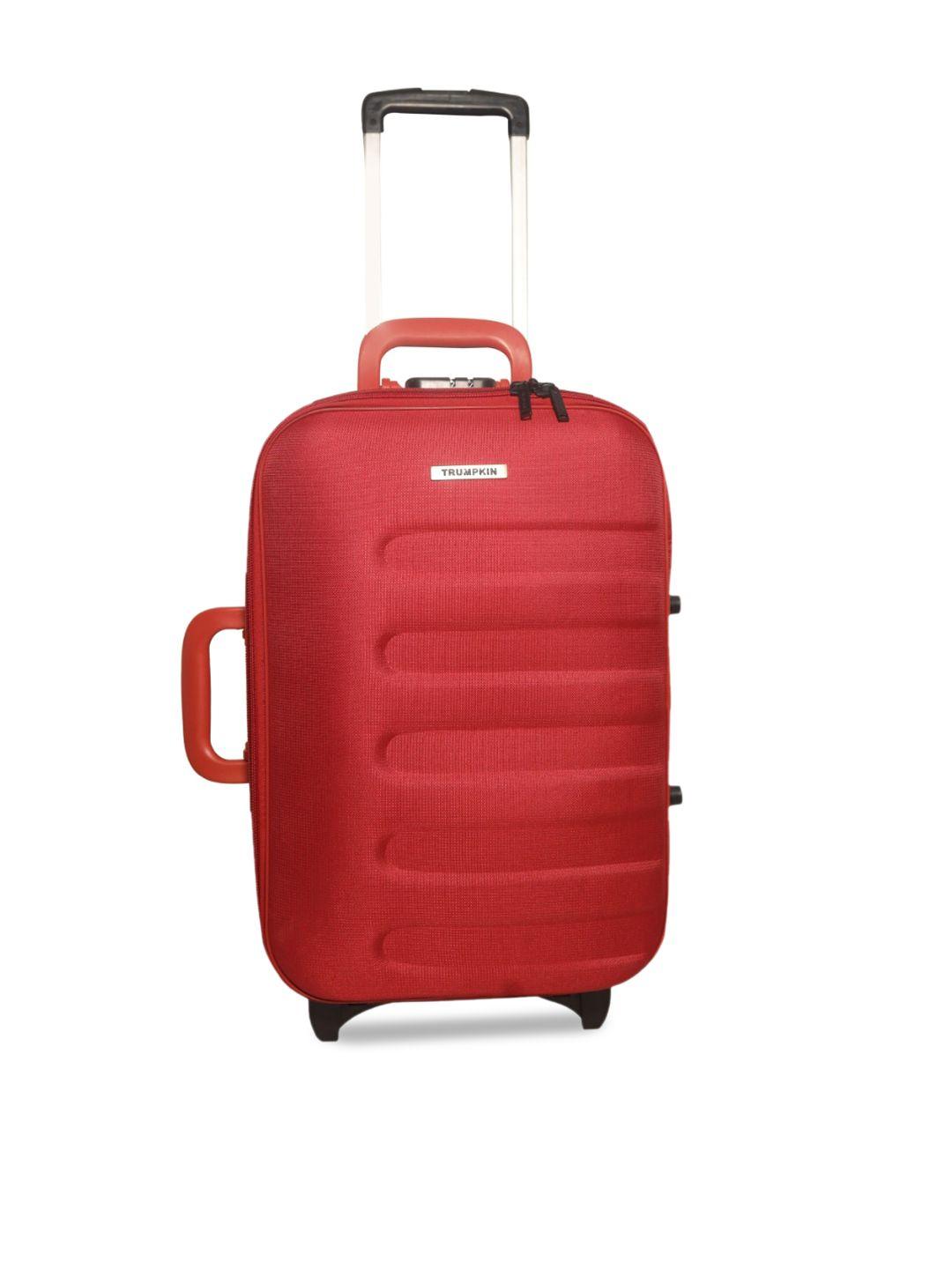 trumpkin  red small hard luggage polyester trolley bag