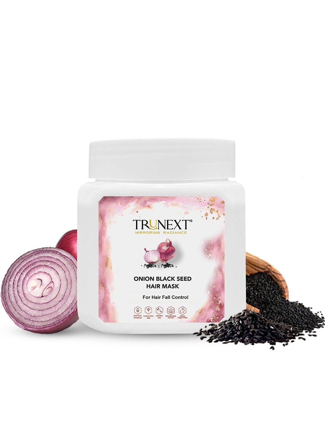 trunext onion black seed hair mask for hair fall control - 200ml