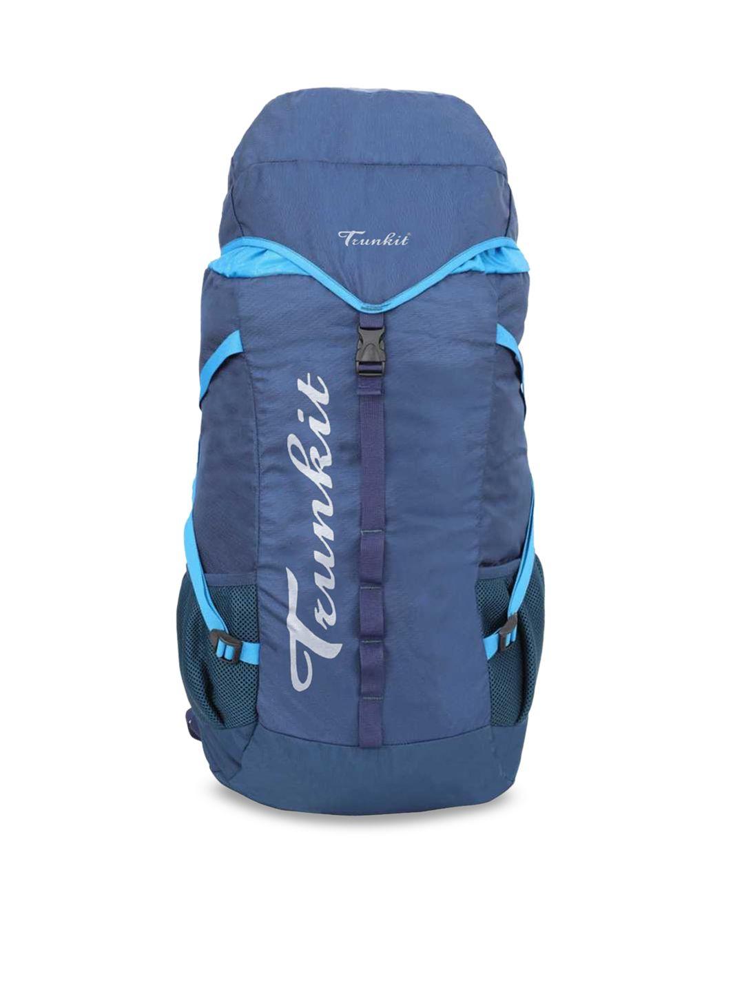 trunkit blue solid water resistant trekking rucksack