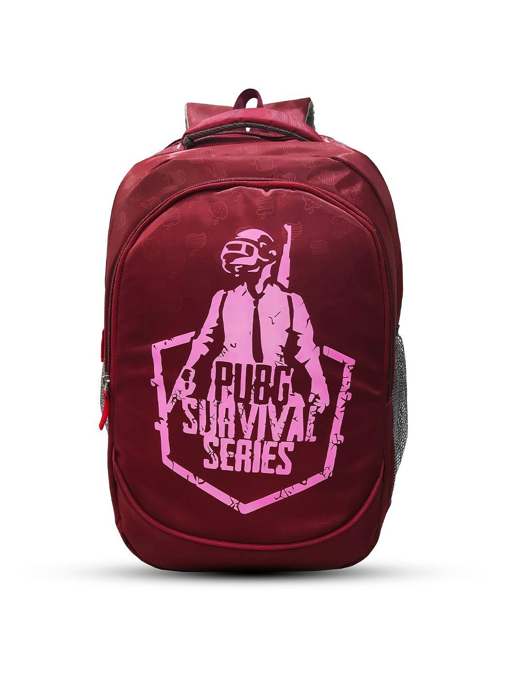 trunkit unisex maroon graphic waterproof 15 inch laptop backpack
