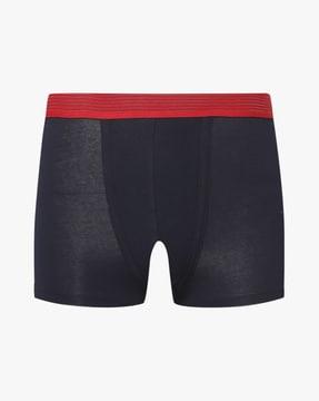 trunks with striped contrast waistband