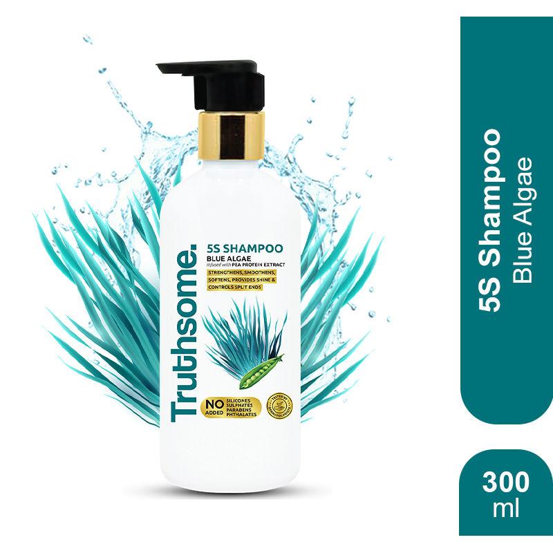 truthsome 5s shampoo with blue algae & pea protein extract