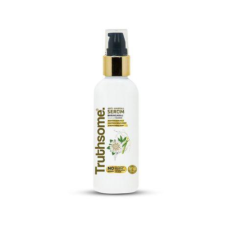 truthsome anti-hair fall serum with bhringaraj and infused with bamboo oil, no parabens, sulphates, phthalates, color 100 ml