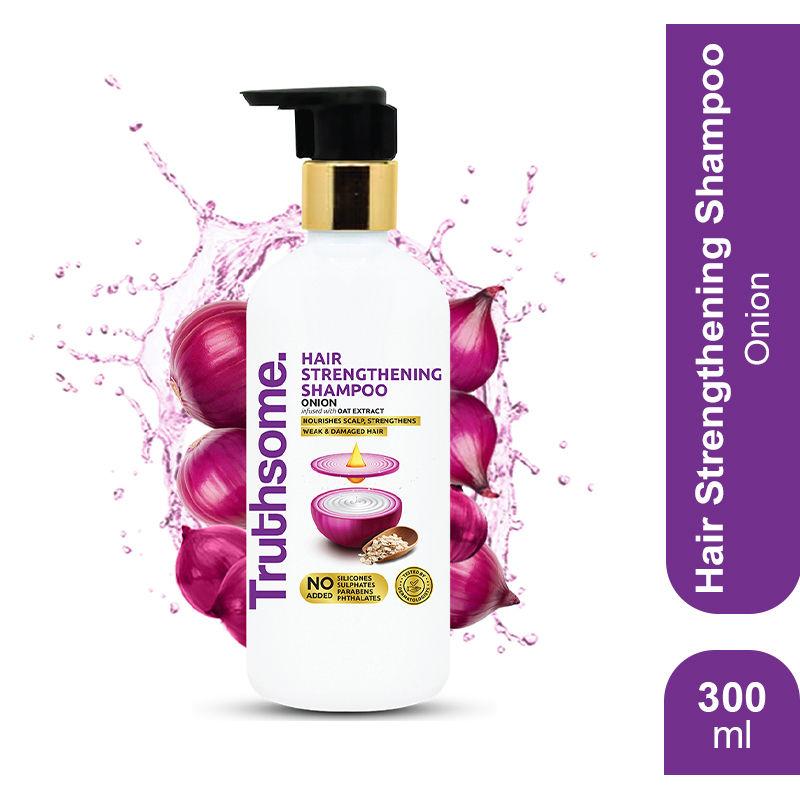 truthsome hair strengthening shampoo with onion & oat extract