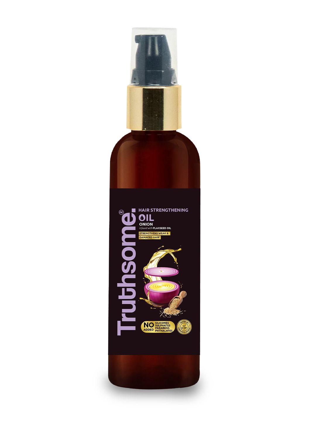 truthsome. hair strengthening oil with onion & flaxseed oil for nourishing hair - 200 ml