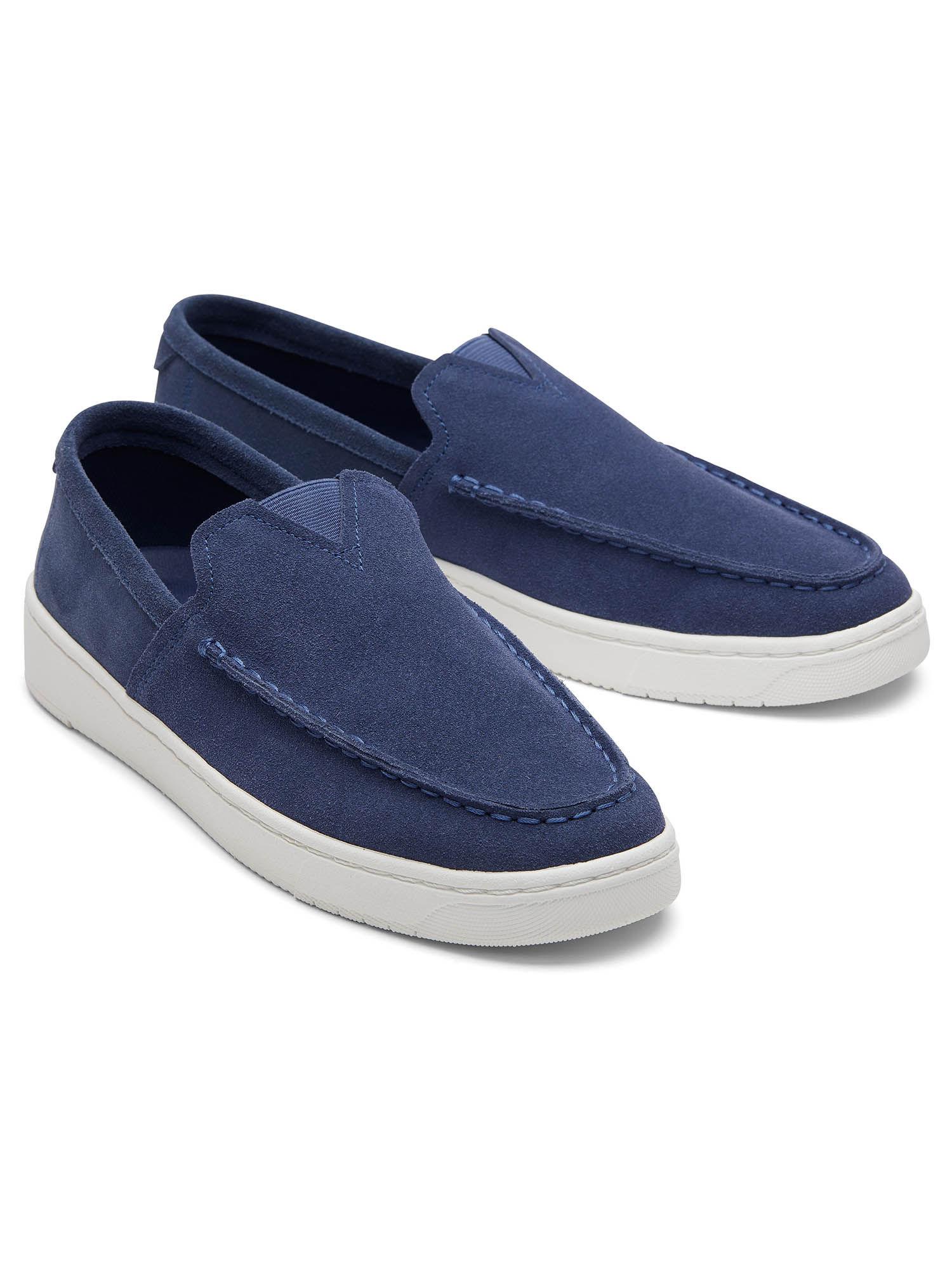 trvl lite suede navy loafers