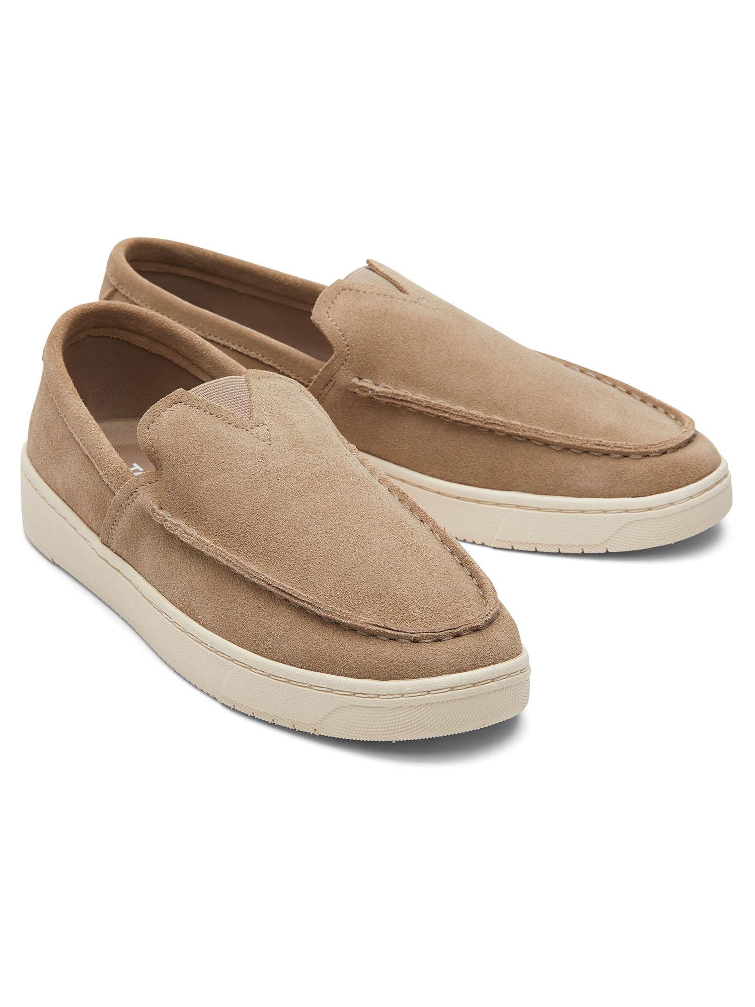 trvl lite suede taupe loafers