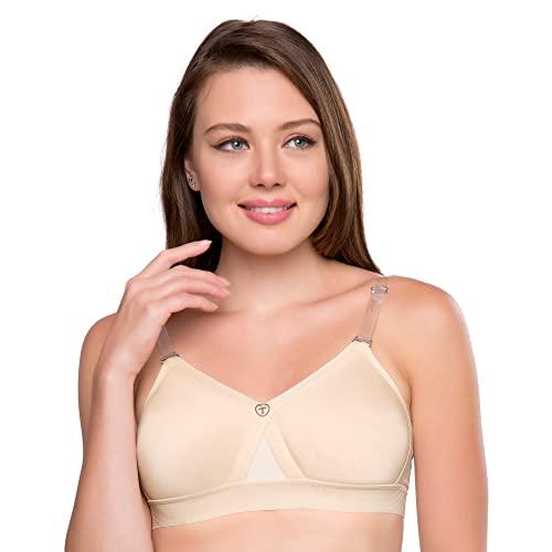 trylo alpa strapless women's bra hoisery cotton c-cup skin 34