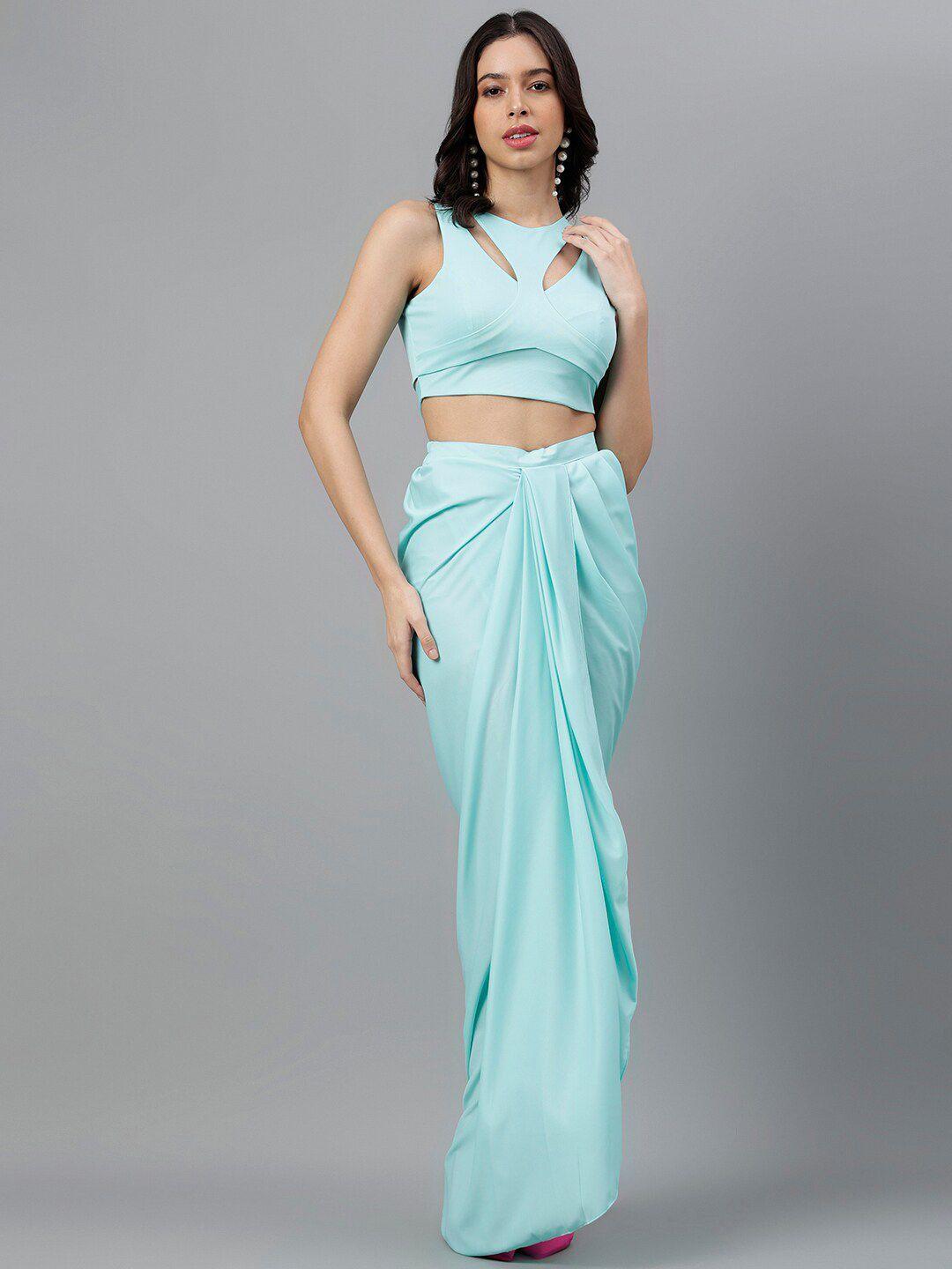 trymisfit sleeveless crop top with pleated skirt co-ords