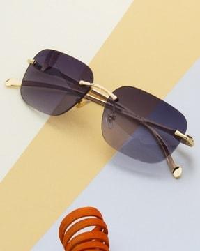 ts-50755-c1 uv-protected rimless square sunglasses