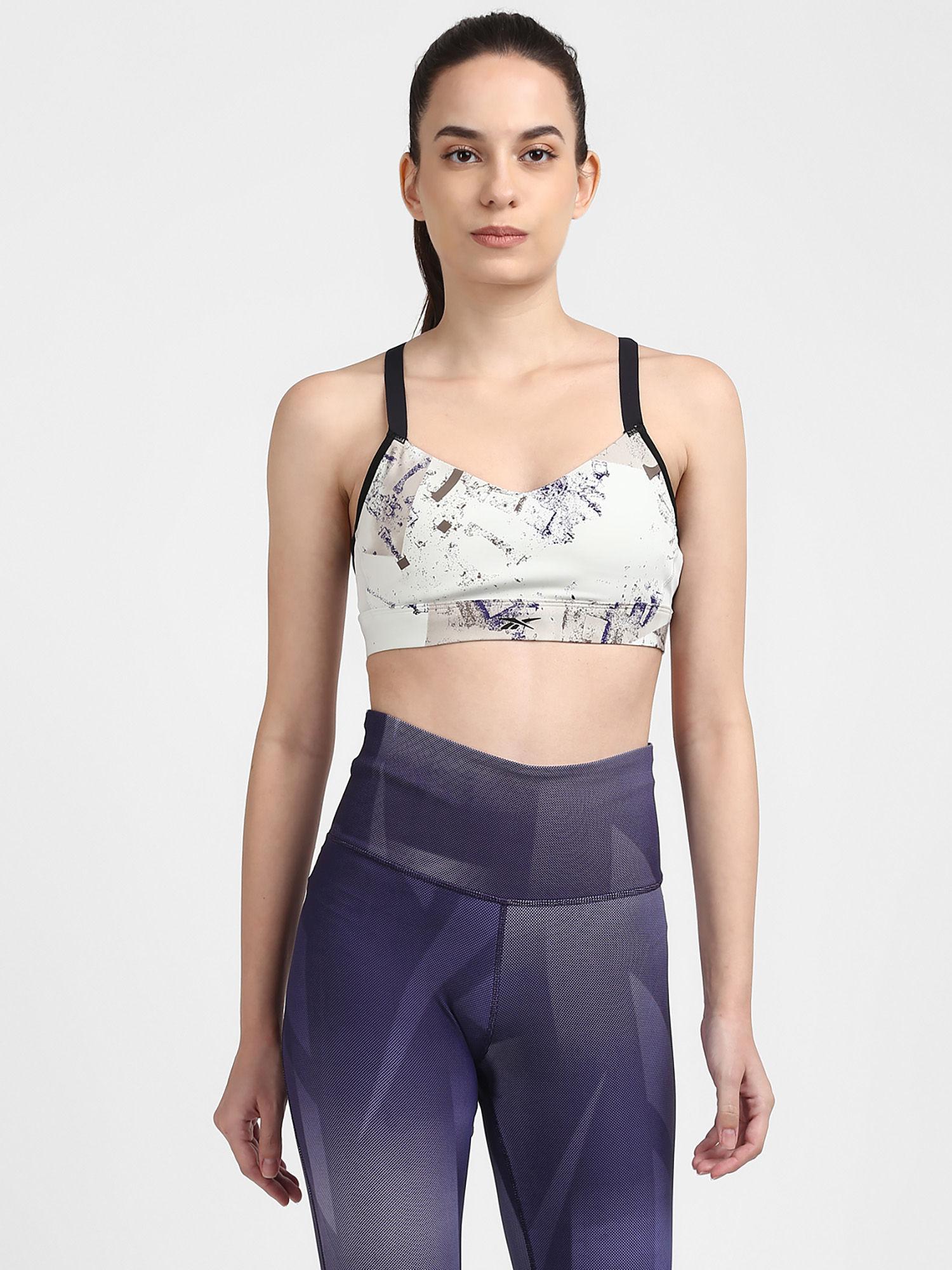 ts lux strappy bra -storm grey training top