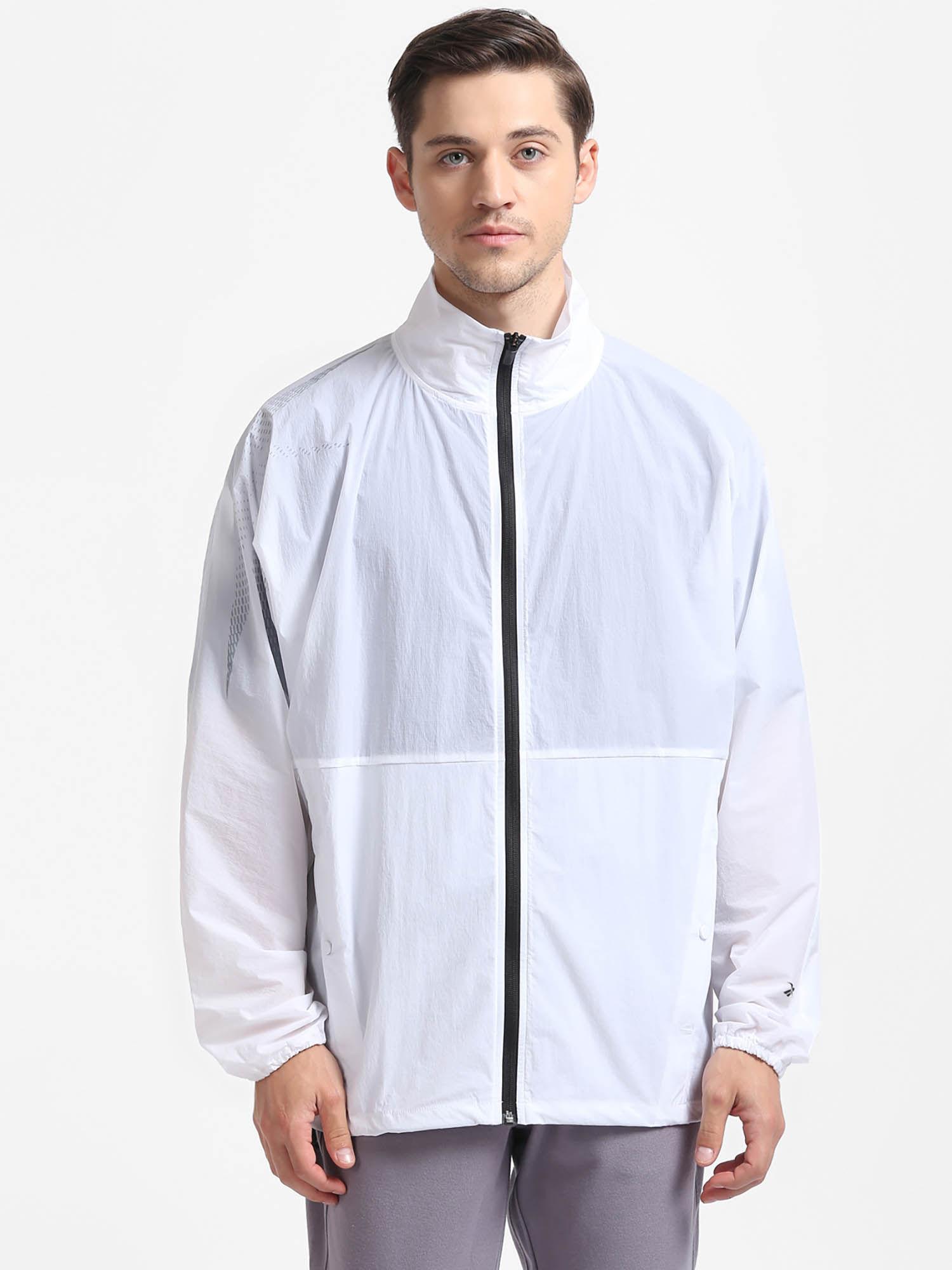 ts track jacket white training track top