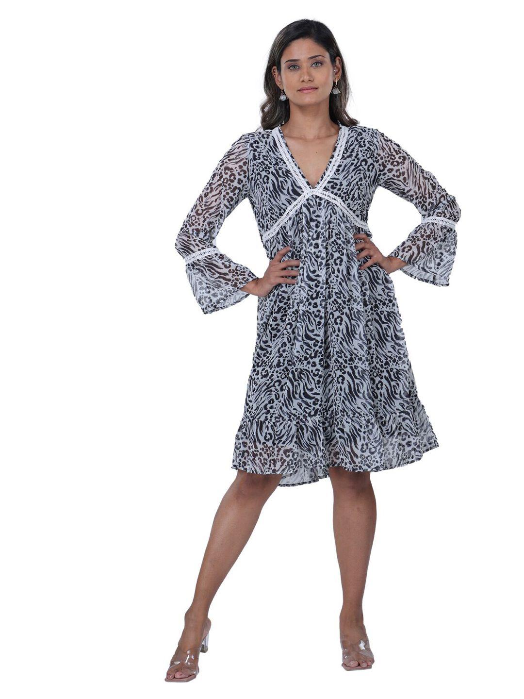 tsm bell sleeves georgette midi dress