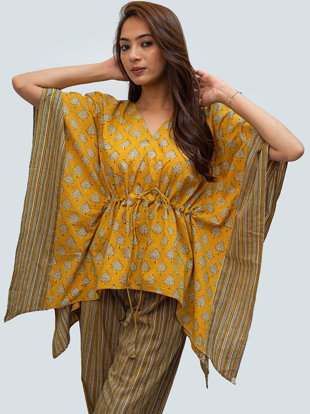 tsucchi traditions printed kaftan style cohesive co-ords