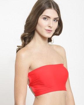 tube bra with criss-cross strapy back