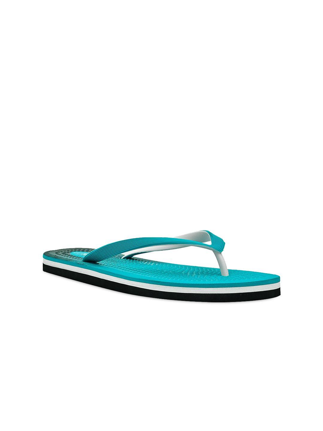 tucson women sea green self design thong flip-flops