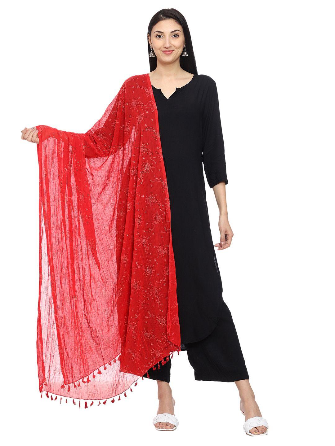 tulip eden ethnic foil printed dupatta