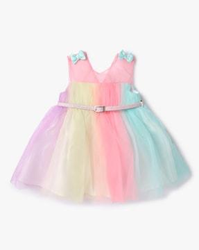tulle dress with belt