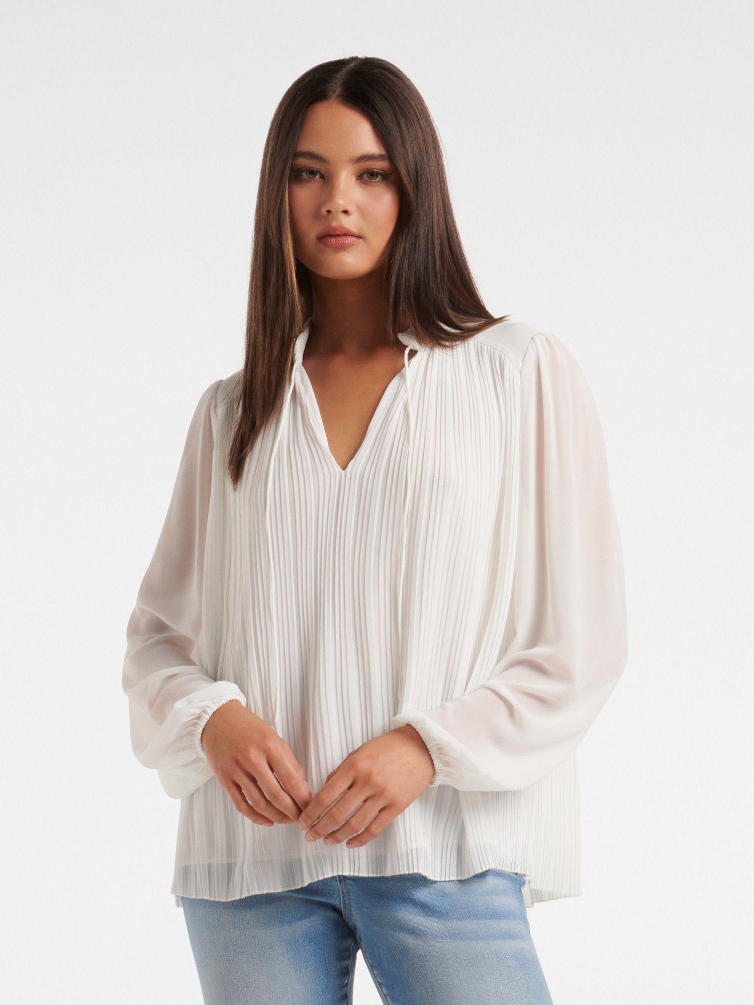 tully pleat detail blouse