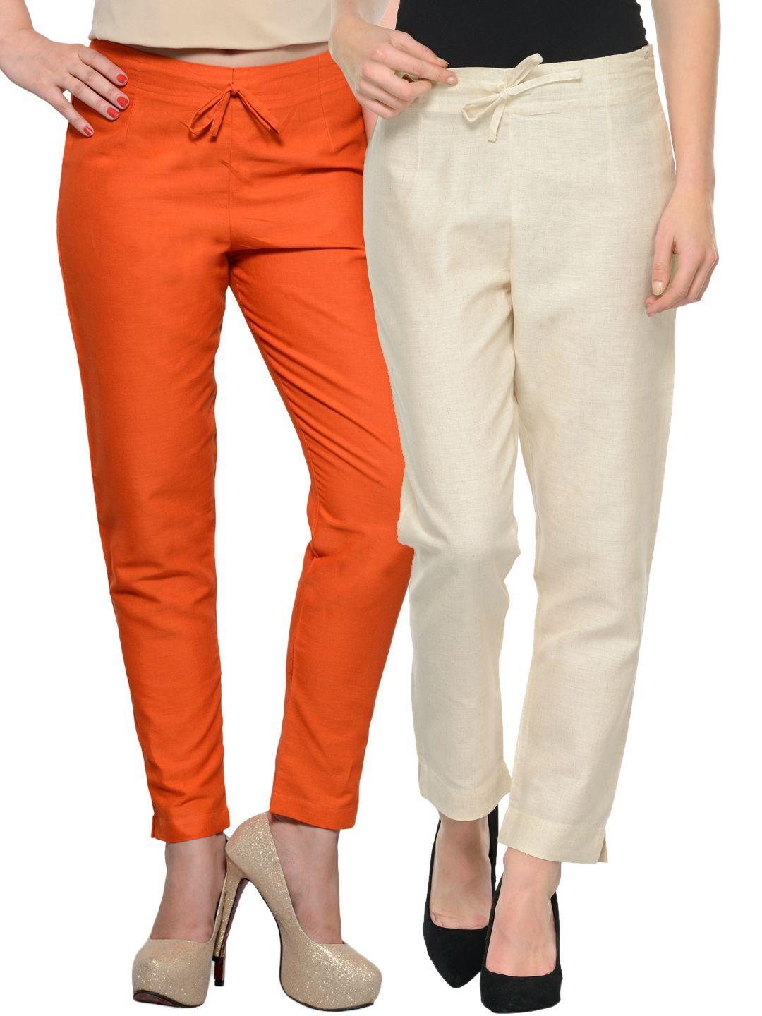 tulsattva pack of 2 tapered fit trousers