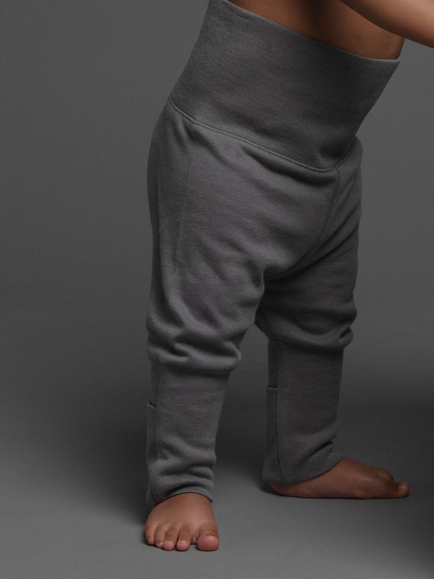 tummy pants in neutral grey