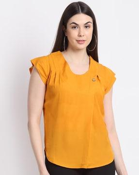 tunic top with cap sleeves