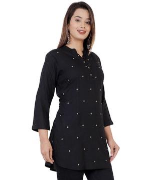 tunic top with embellished detail