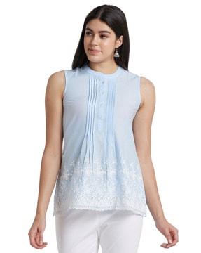 tunic with lace hemline