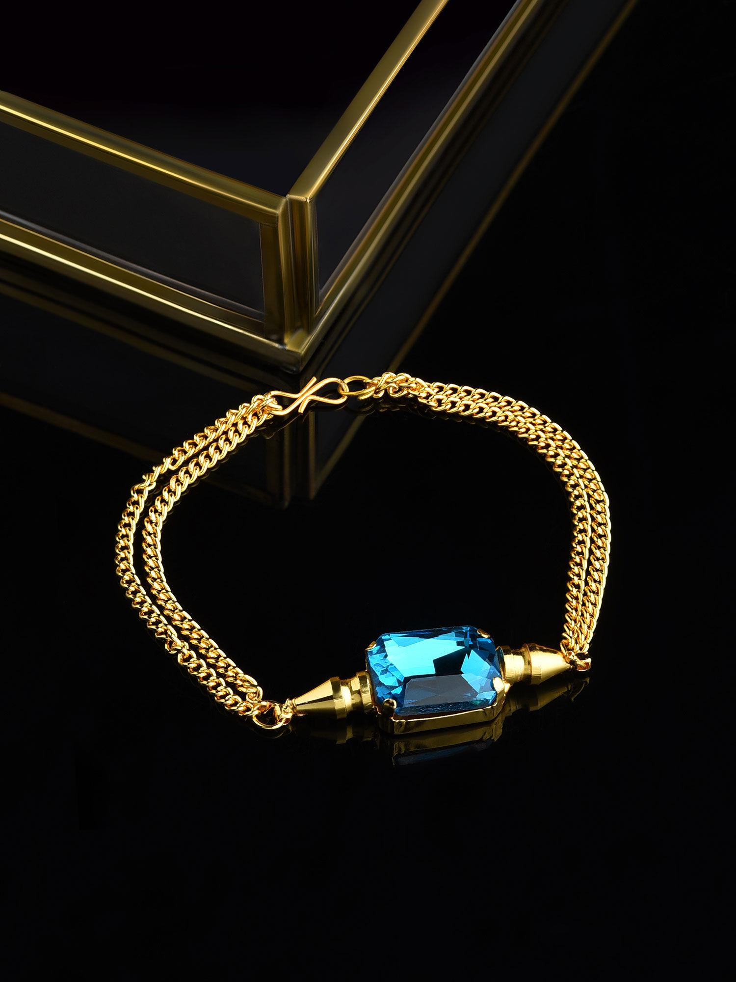 turquoise blue contemporary bracelet-zpfk10793