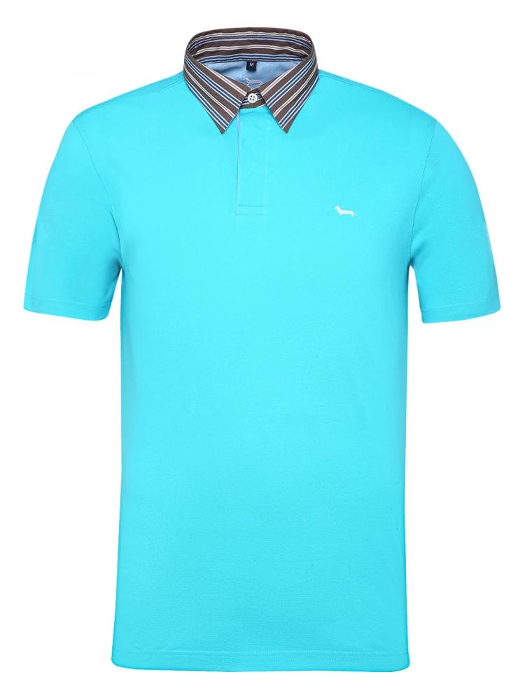 turquoise blue solid polo tshirt