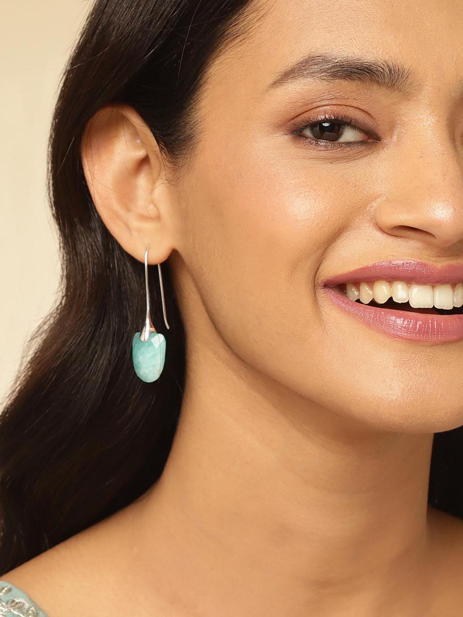 turquoise dangler earrings