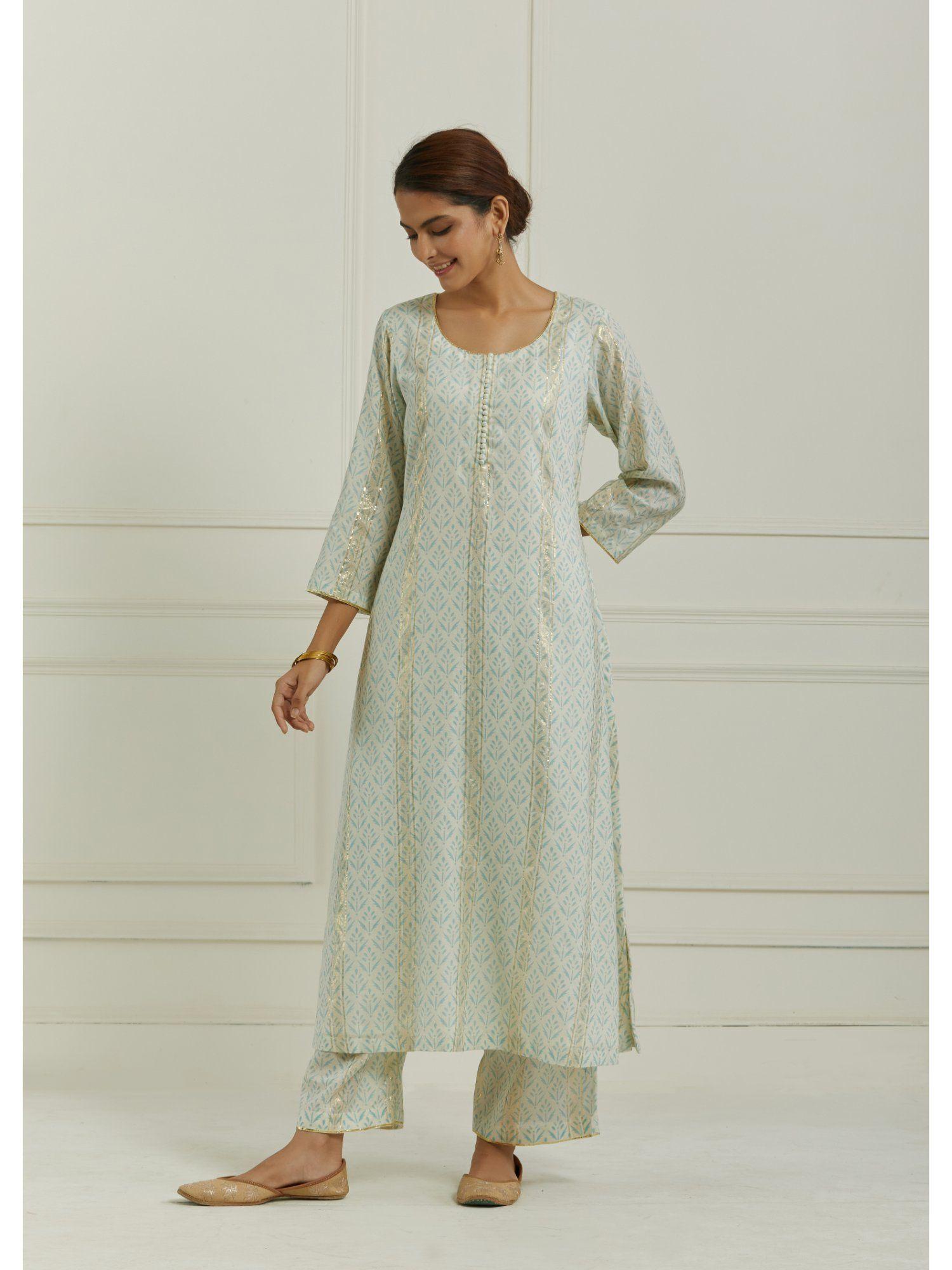 turquoise kurta