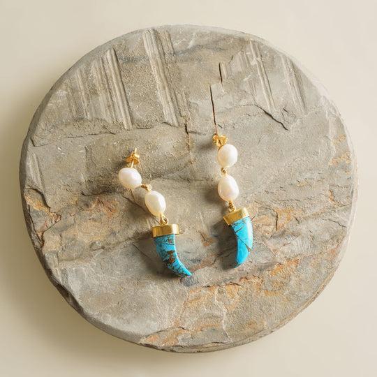 turquoise nora earrings