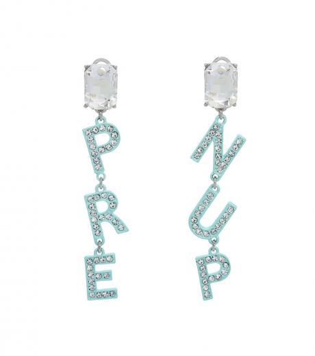 turquoise prenup linear earrings