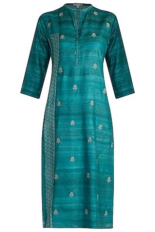 turquoise printed tunic
