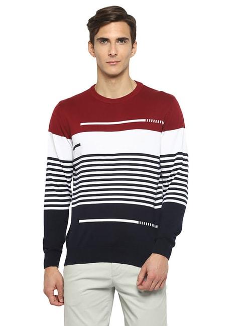 turtle multicolor cotton regular fit striped sweater