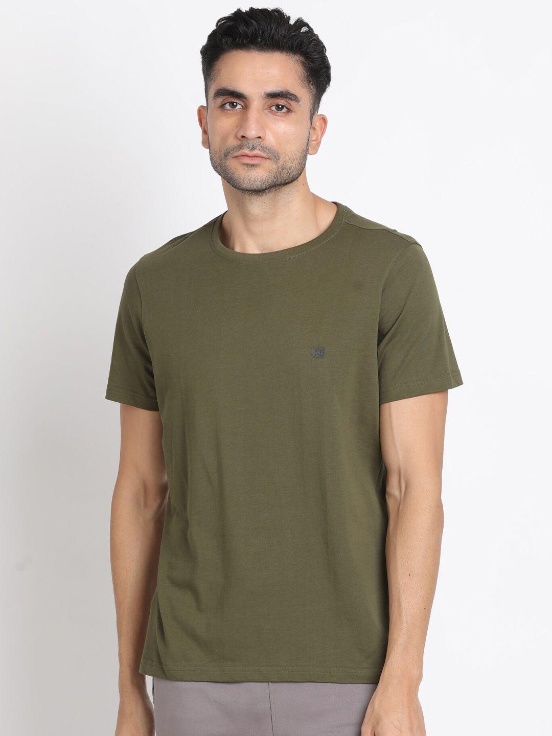 turtle round neck pure cotton slim fit t-shirt