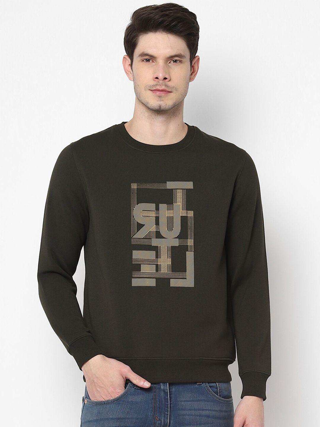turtle typography printed cotton sweatshirt