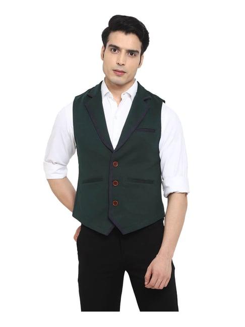 turtle grey regular fit waistcoat