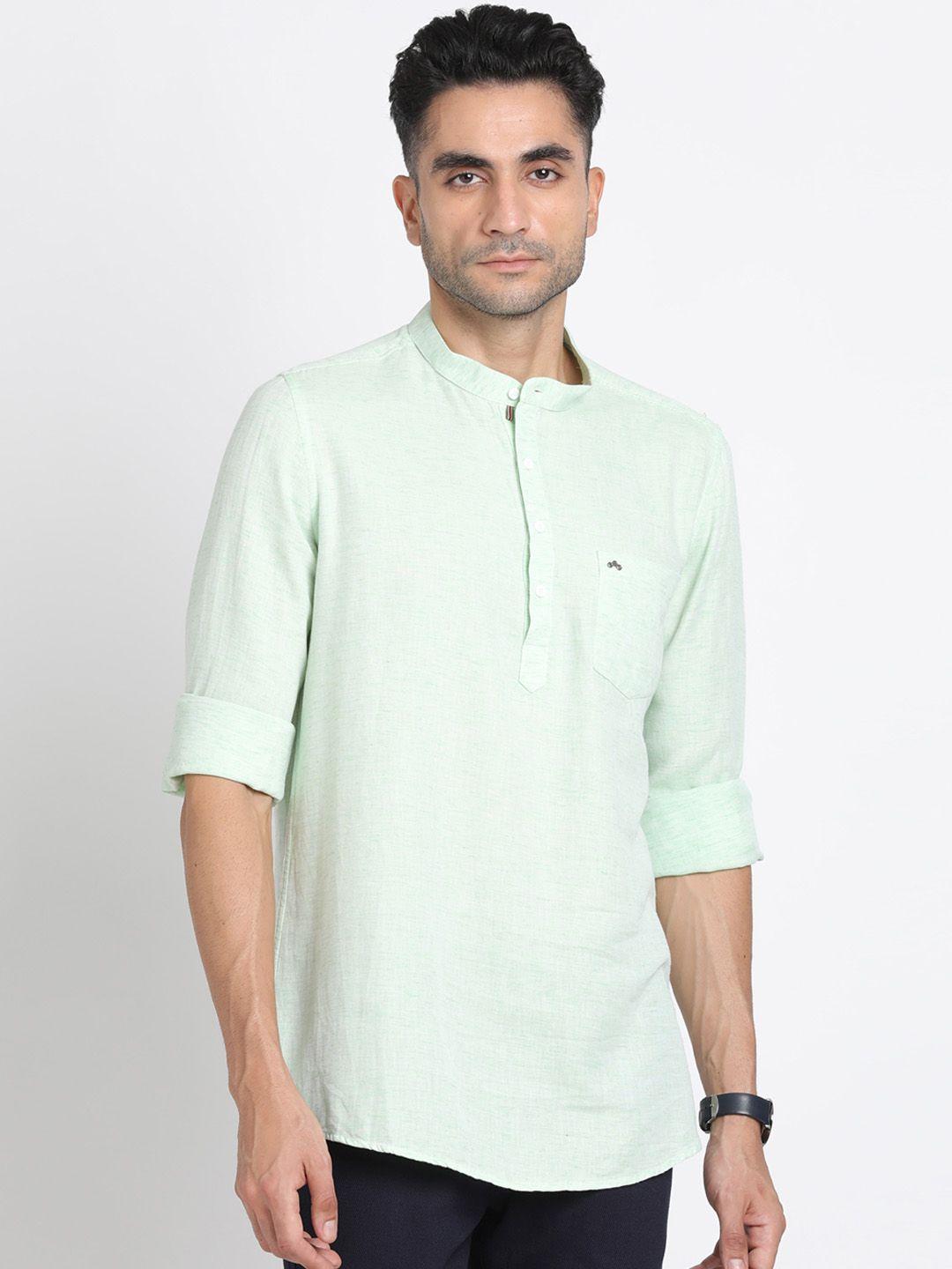 turtle mandarin collar cotton kurta