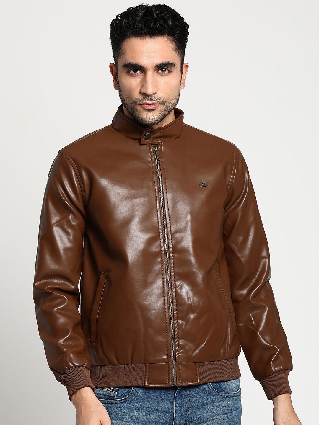 turtle men brown windcheater outdoor bomber jacket